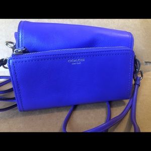 Coach Purple Leather Wallet